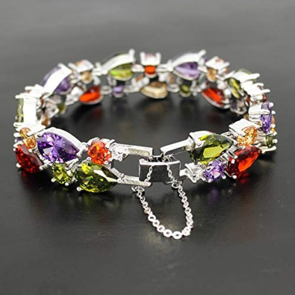 Multi Gemstone Bracelet - Picture 2 of 8